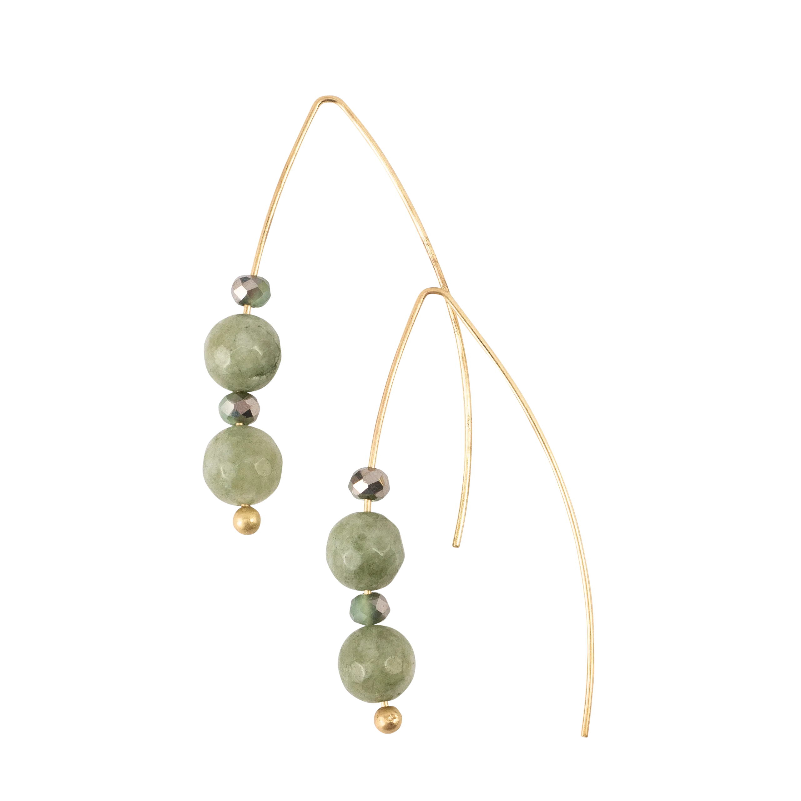 *Jade Stone Earrings