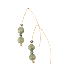 *Jade Stone Earrings