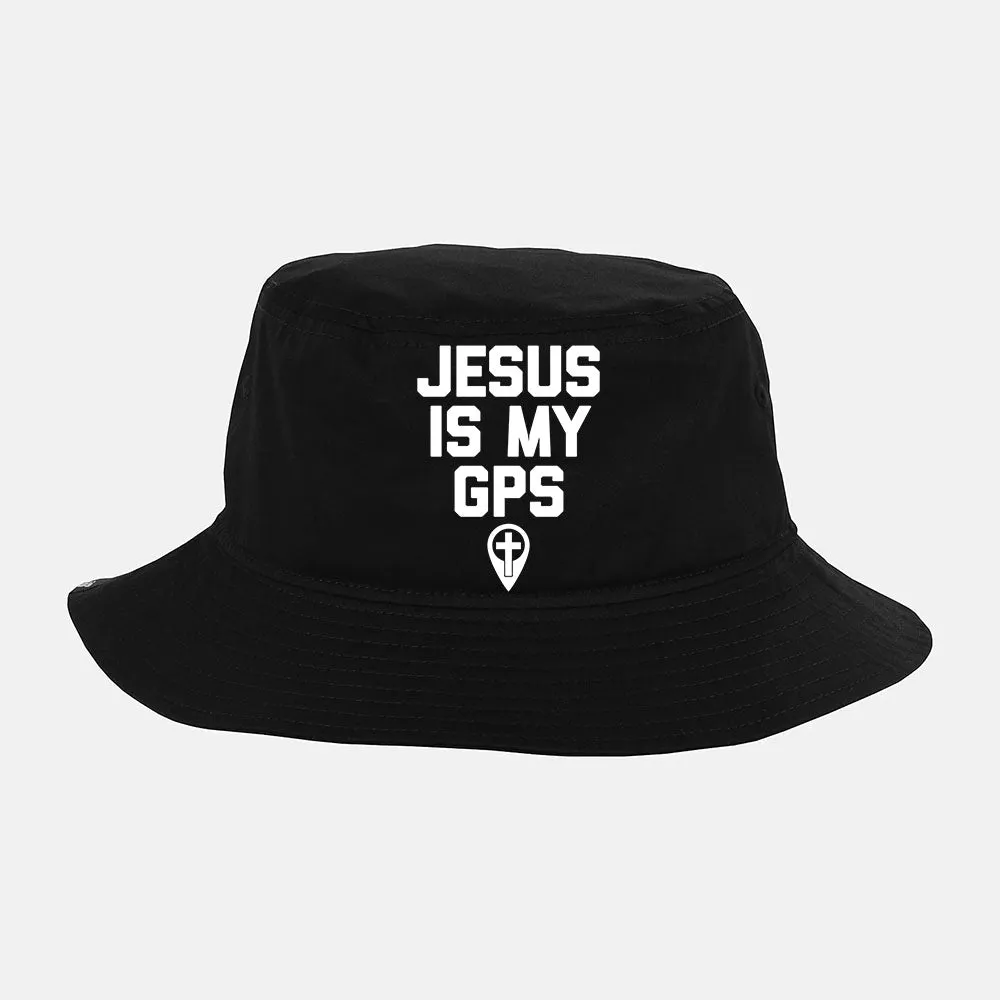 Jesus Is My Gps - Funny Catholic Christian Religious Jesus Bucket Hat