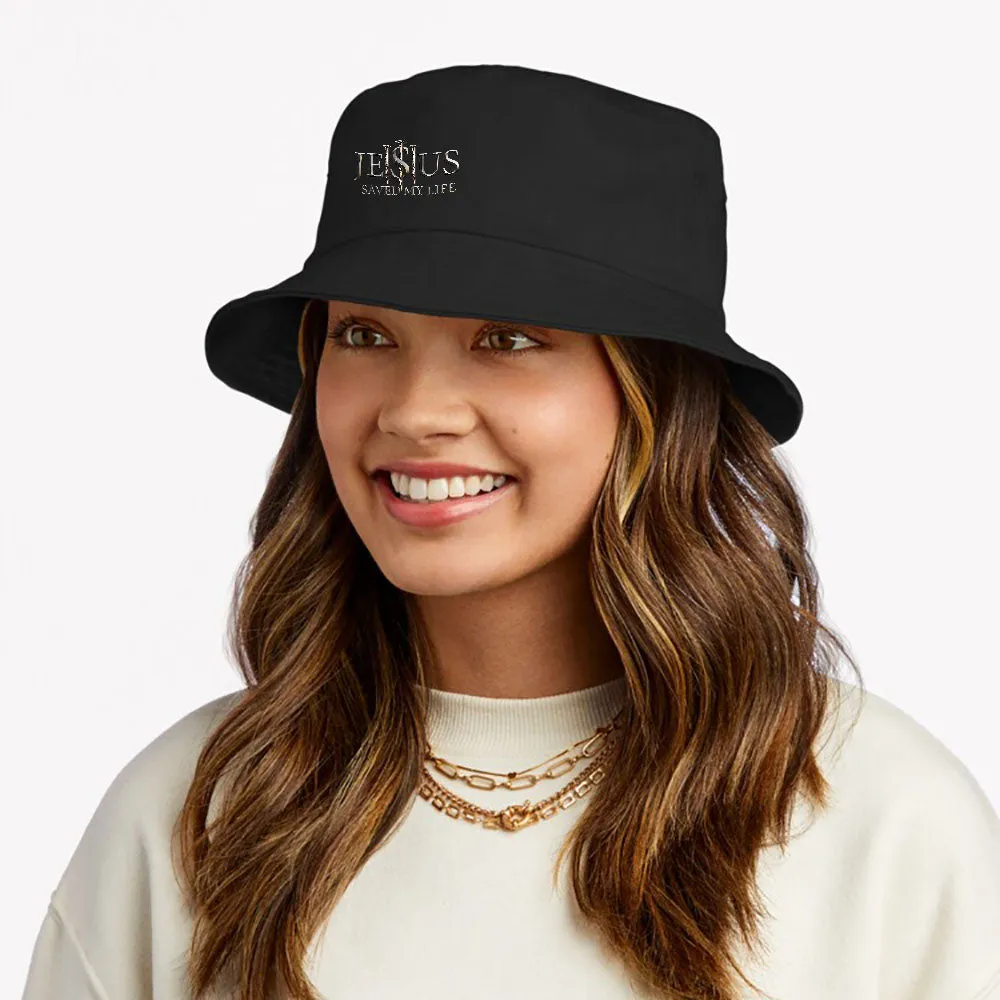 Jesus Saved My Life Christian Religious Believer Men Women Bucket Hat