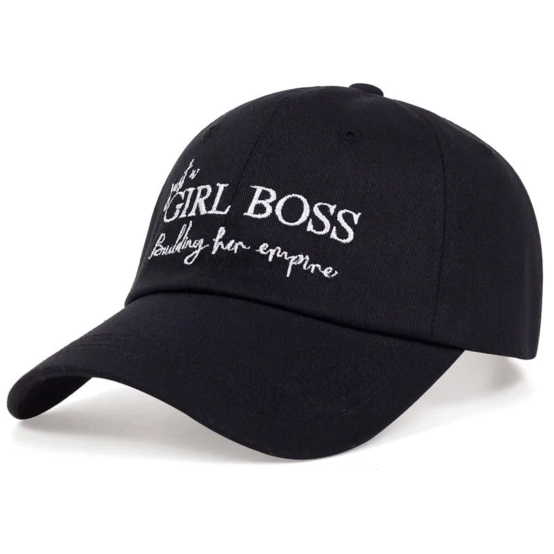 Just a GIRLS BOSS Building Her Empire Letter Embroidery Baseball Cap