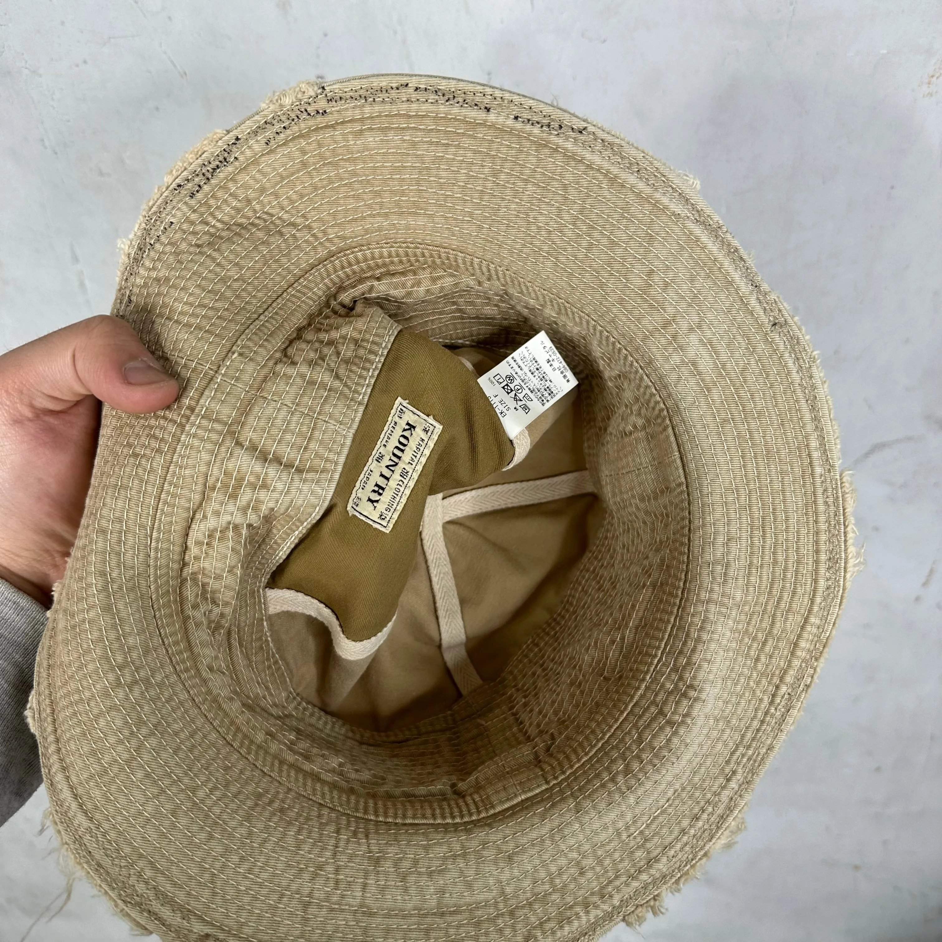 Kapital Old Man & Sea Sand Bucket Hat