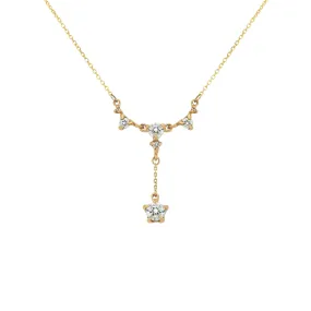 Lab Grown Brilliant Diamond Lune Palace Necklace