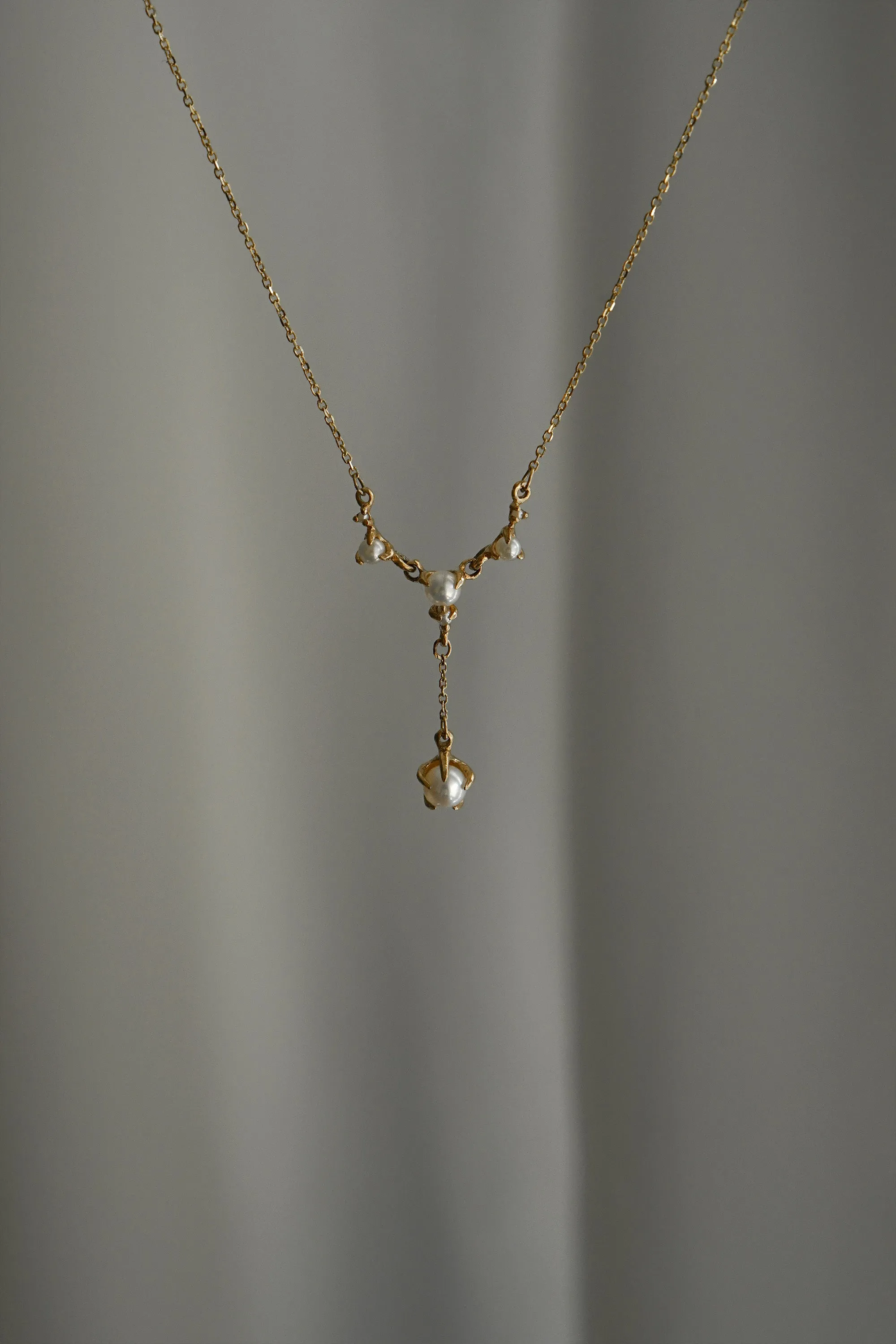 Lab Grown Brilliant Diamond Lune Palace Necklace