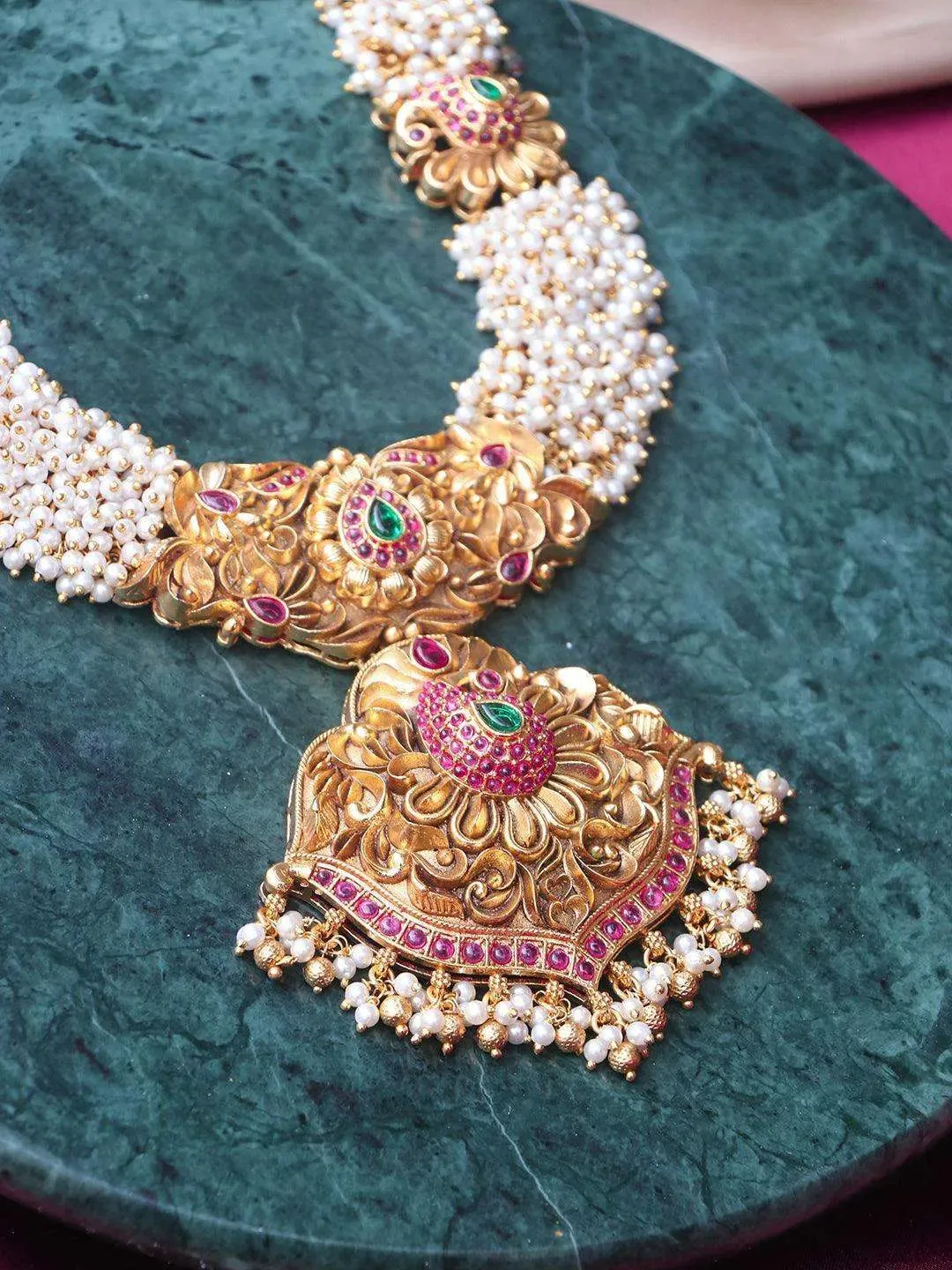 Lakshmi Gutta Pusalu Haram Jewellery Set