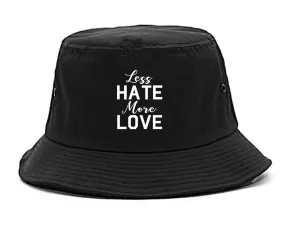 Less Hate More Love Mens Bucket Hat