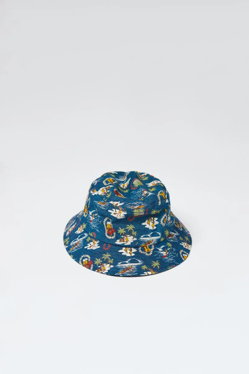 Lite Year Hawaiian Bucket Hat - Royal Blue