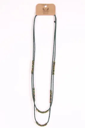 Long Lagen Look Double thread Necklace by Urban Mist