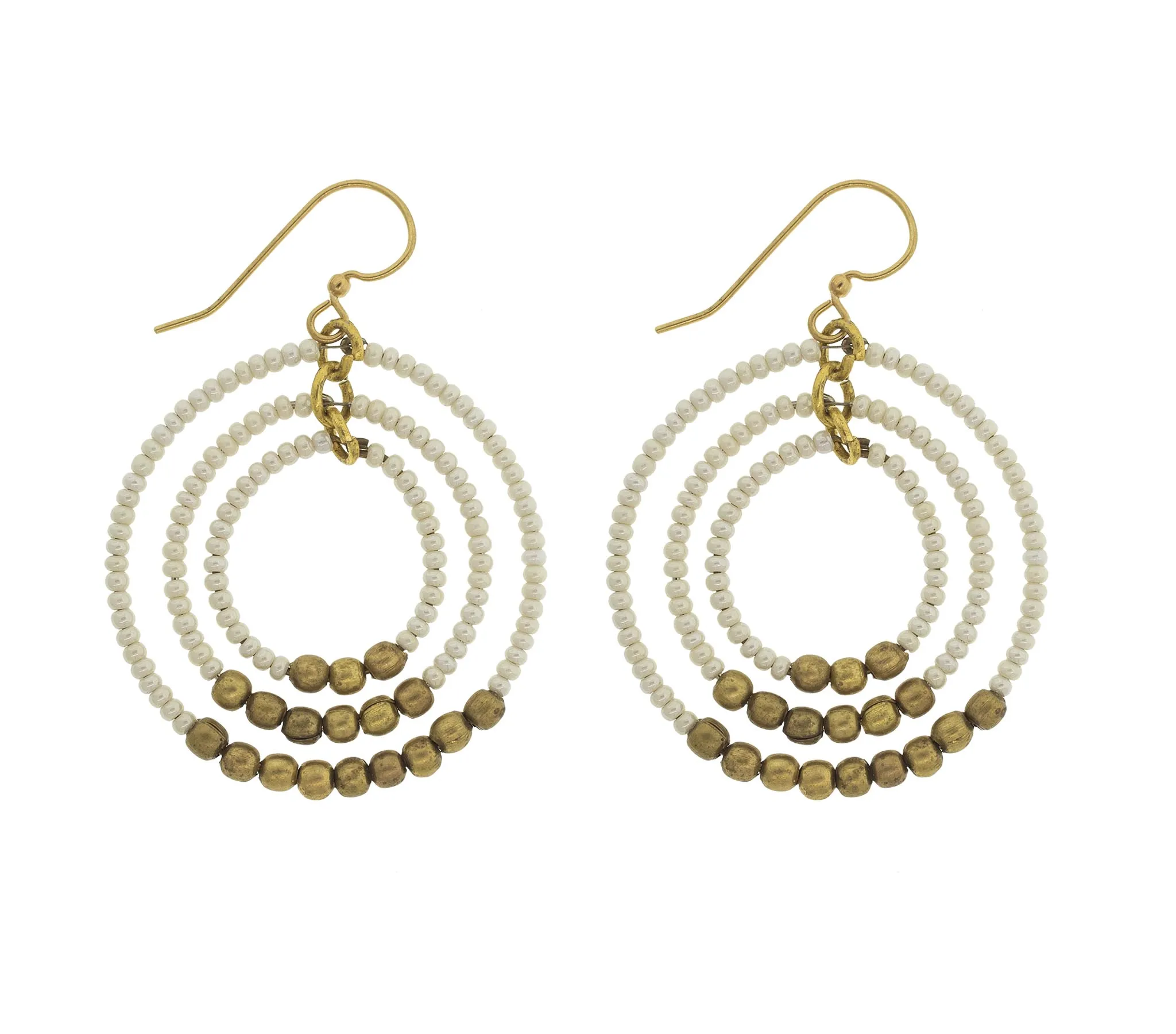 <br> Gyroscope Earring <br> Cream