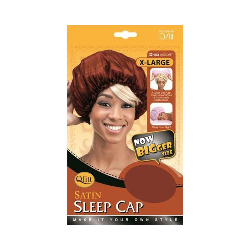 M&M QFITT Satin Sleep Cap [X-LARGE] [ASSORTED COLOR] #152