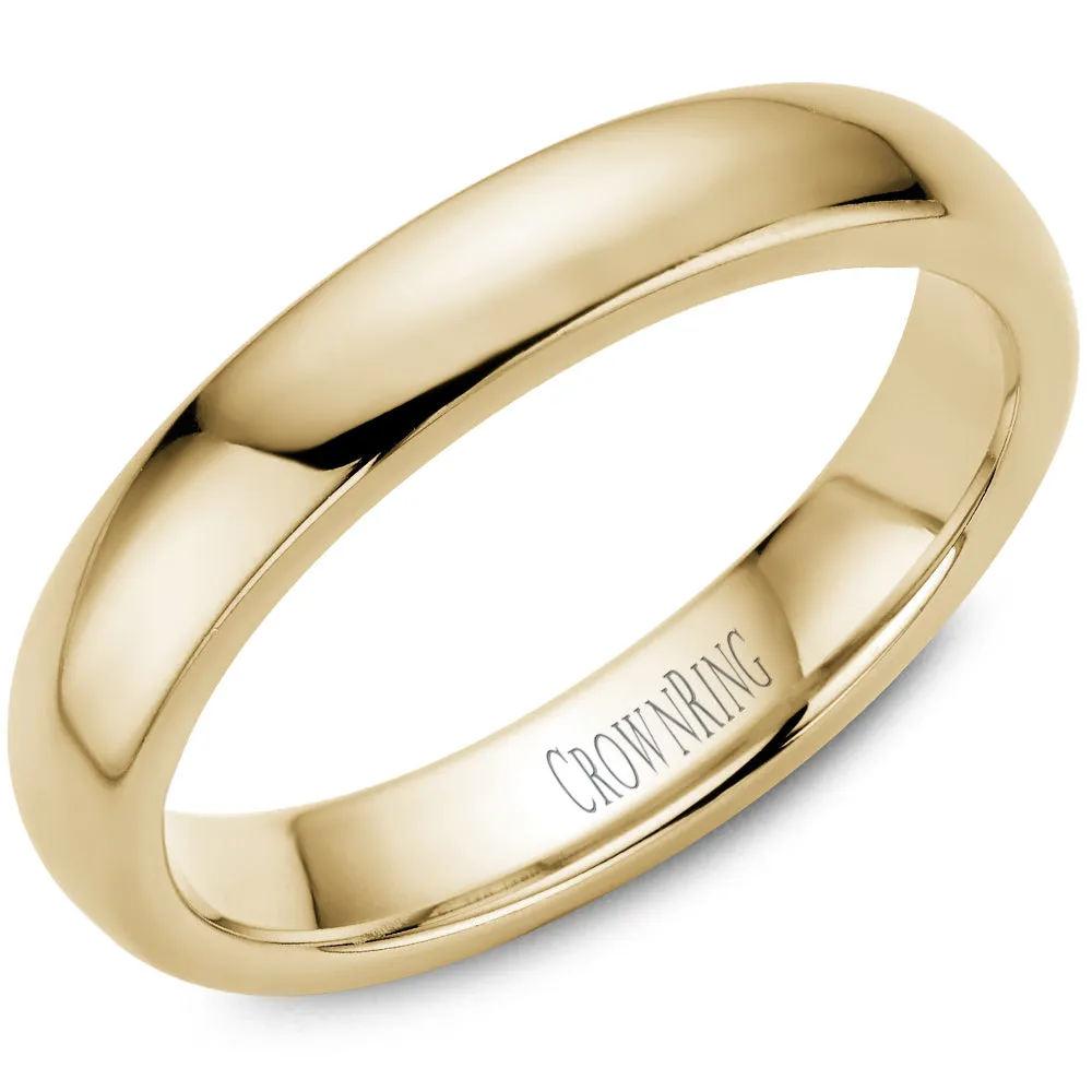 Men's Traditional Yellow Gold Wedding Band