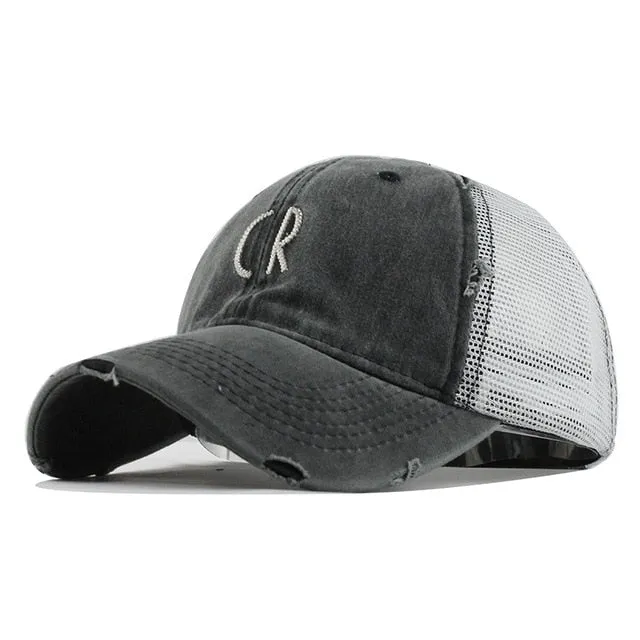 Mesh Baseball Fitted Cap Snapback Baseball Cap