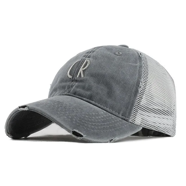 Mesh Baseball Fitted Cap Snapback Baseball Cap