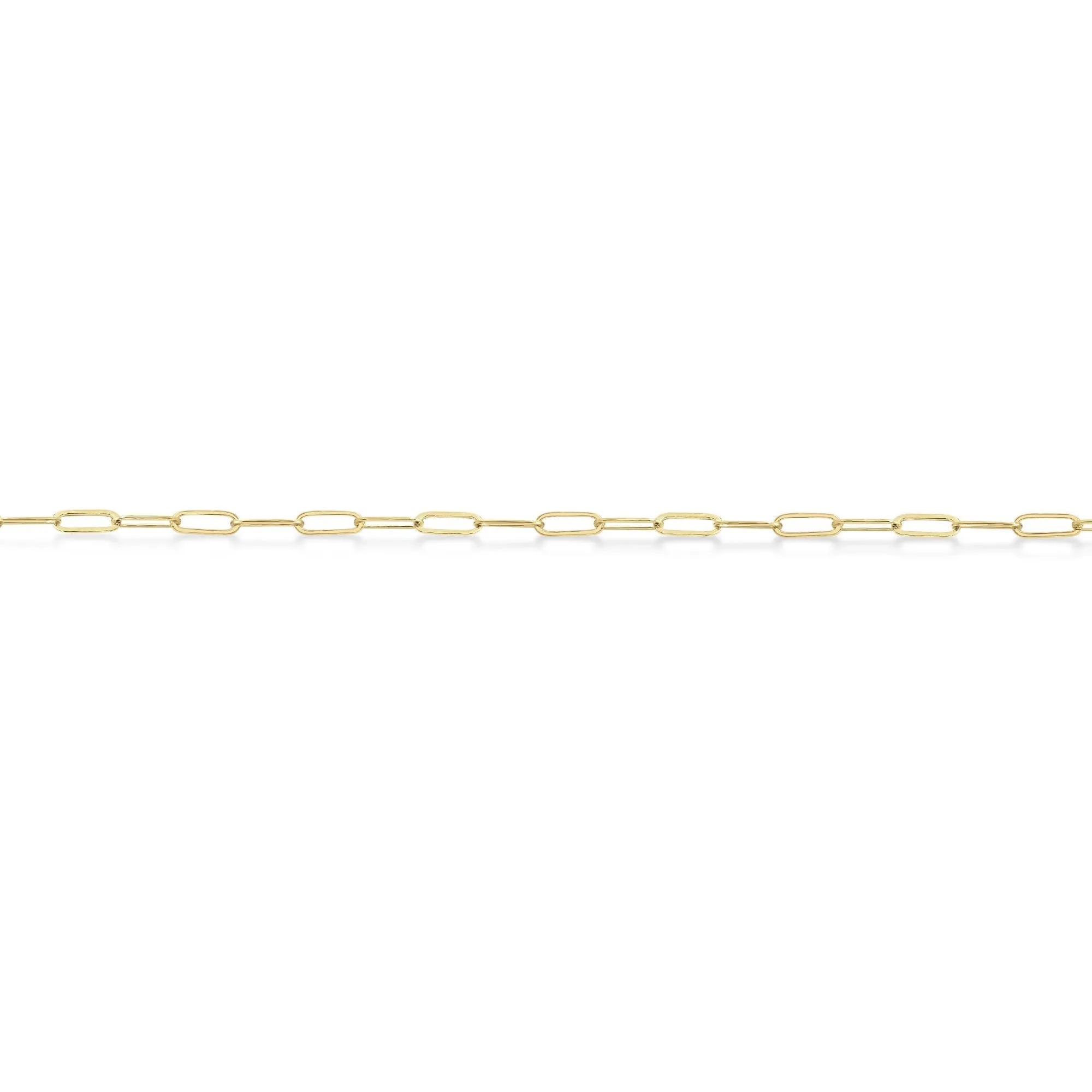 Micro Paper Clip Chain in 14k Goldfill