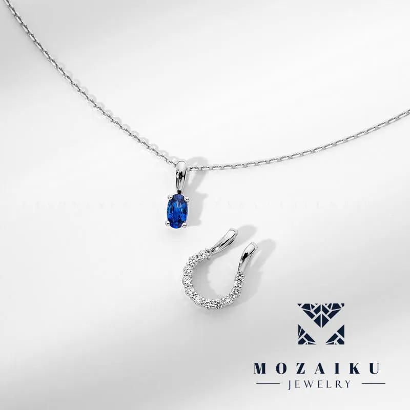 Mozaiku Blue Zircon Dual-Wear Necklace