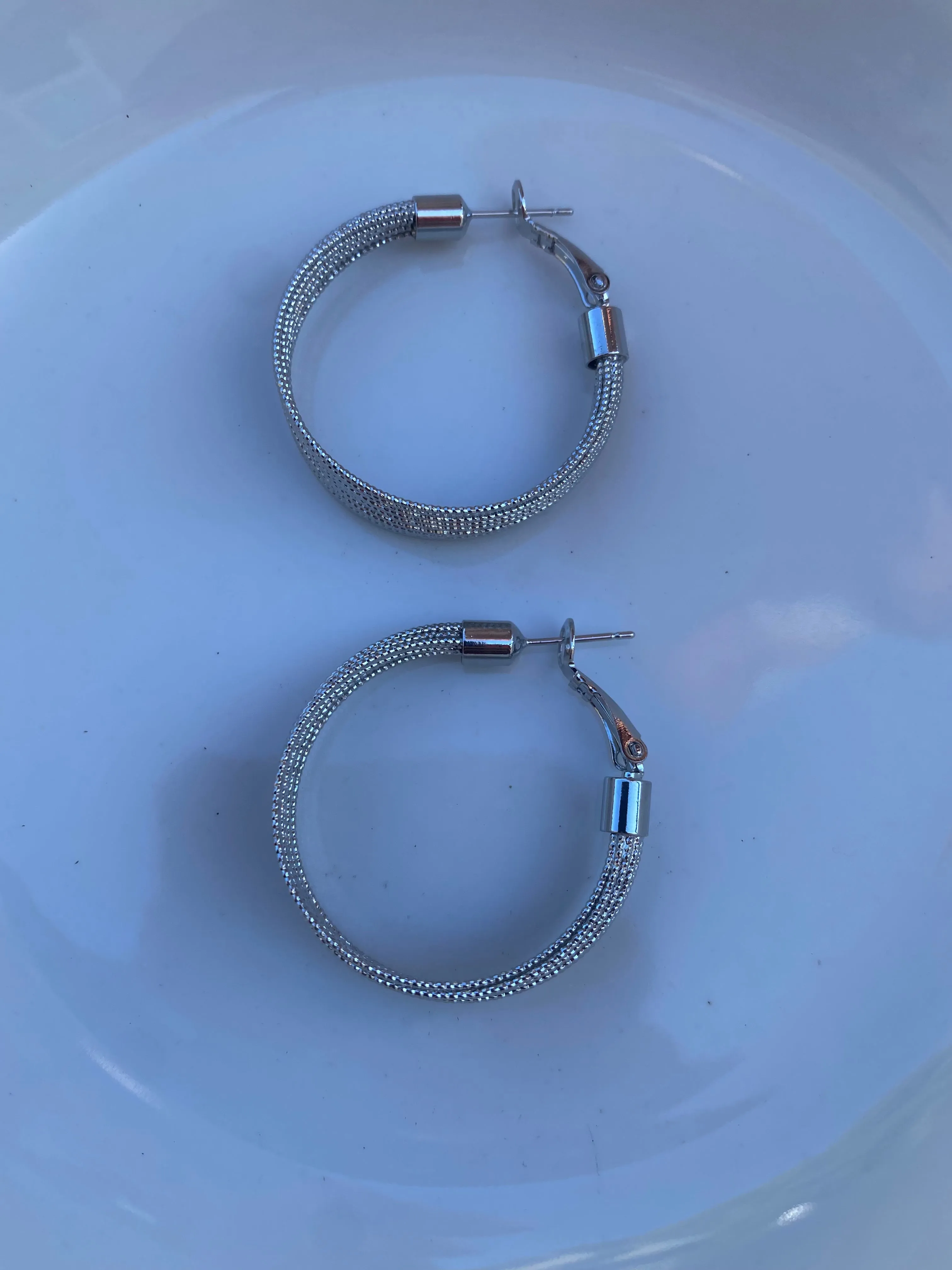 Multi-Strand Wire Hoop Earrings (Gold and Silver)