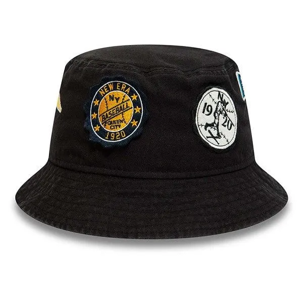 NEW ERA HERITAGE ALL OVER PATCH BUCKET HAT