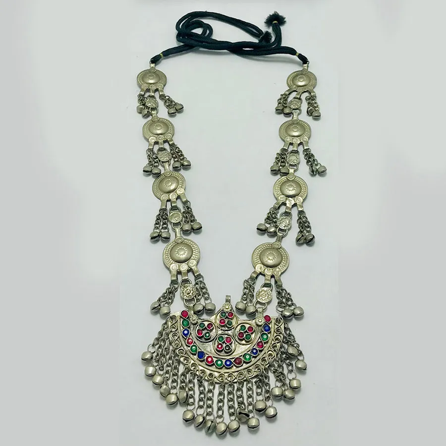 Nomadic Long Pendant Necklace With Bells