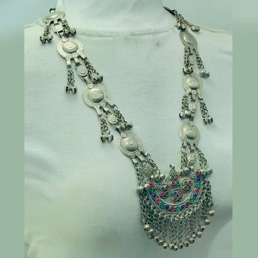 Nomadic Long Pendant Necklace With Bells