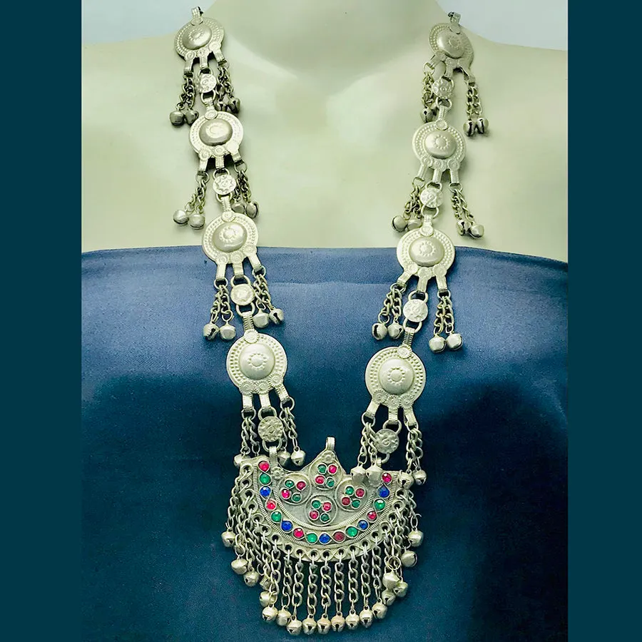 Nomadic Long Pendant Necklace With Bells