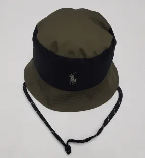 Nwt Polo Ralph Lauren Olive/Black Pony Bucket Hat