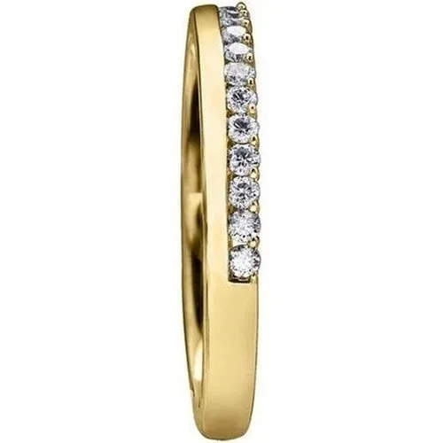 Off Set Brilliant Cut Wedding Band 25ct