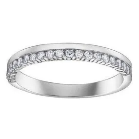 Off Set Brilliant Cut Wedding Band 25ct