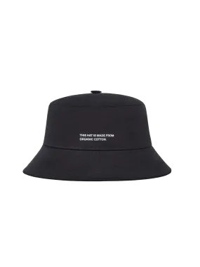 Organic Cotton Bucket Hat—black