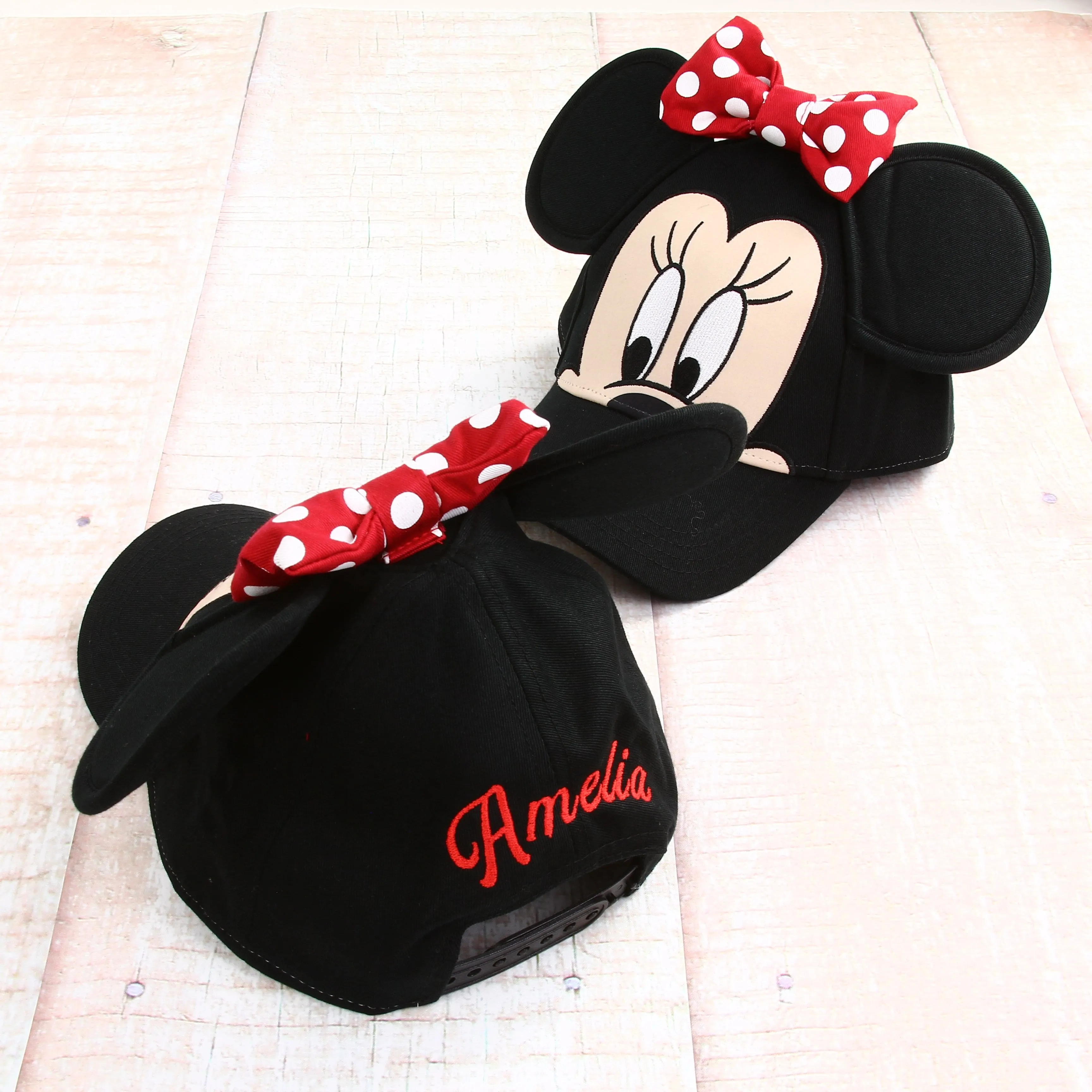 Personalized Disney Kid's Baseball Cap with 3D Ears - Minnie Mouse