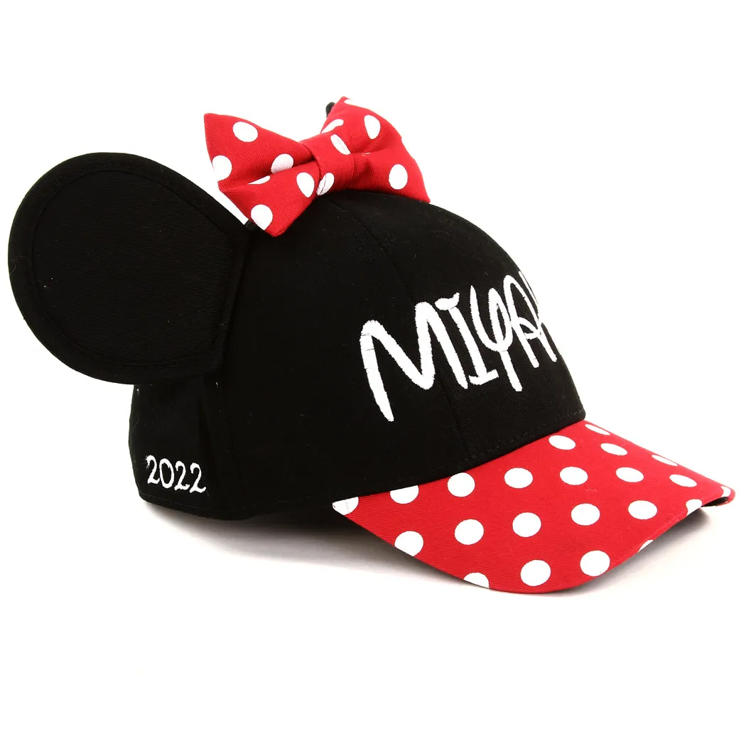 Personalized Kids or Adults Baseball Cap with 3D Ears - Minnie