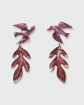 Plum Aija Earrings in Plum