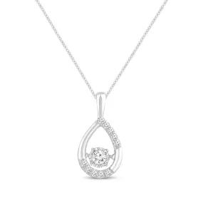 Pre-Owned Kay 1/4 ct Diamond Unstoppable Love Necklace in 10K White Gold