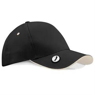 Pro-style ball marker golf cap