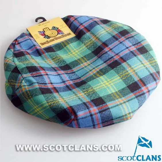 Pure Wool Golf Cap in Watson Tartan