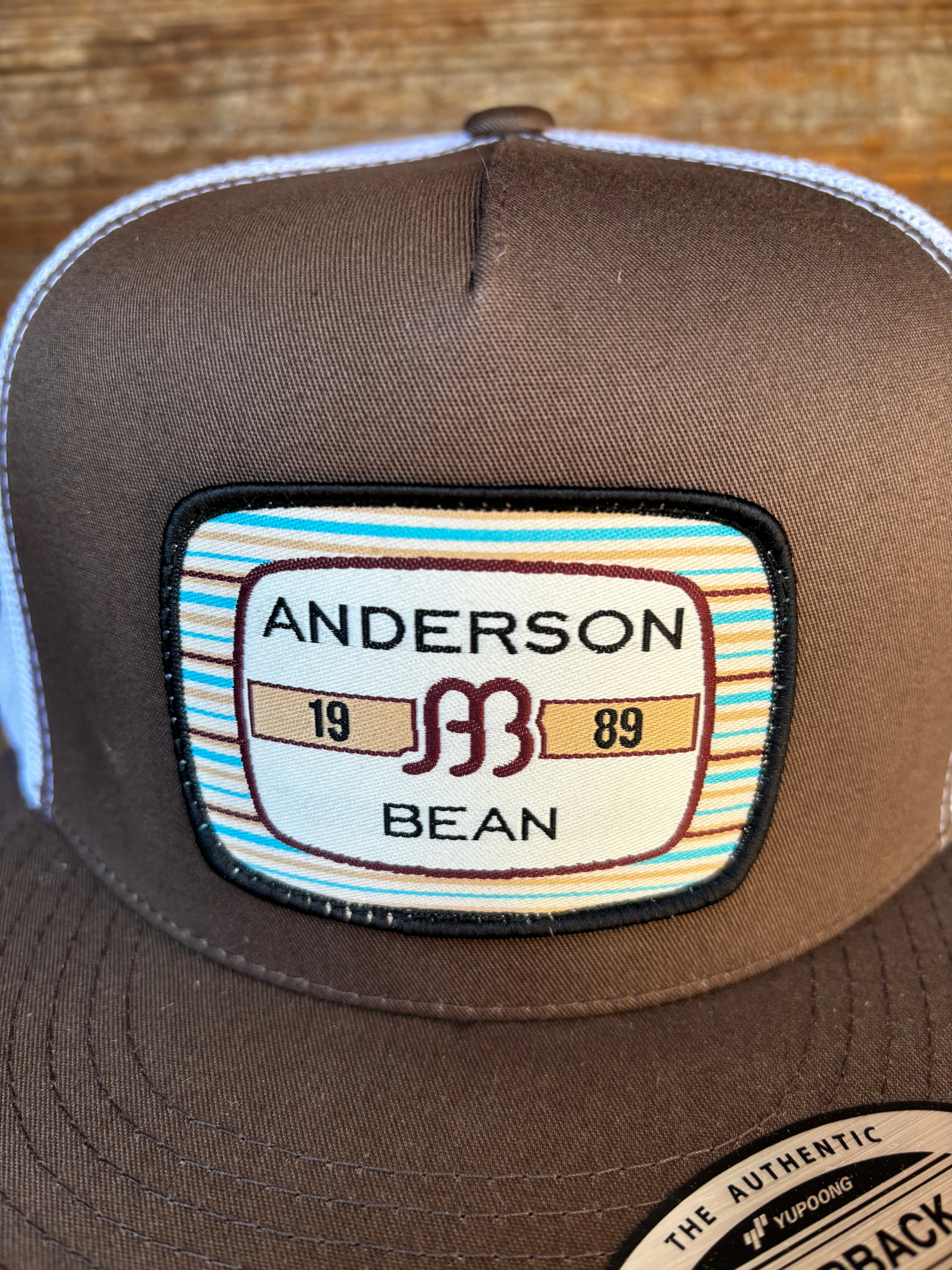 Red Dirt Hat Co. Brown Anderson Bean 1989 Stripes 5 Panel Snapback Hat RDHC-459