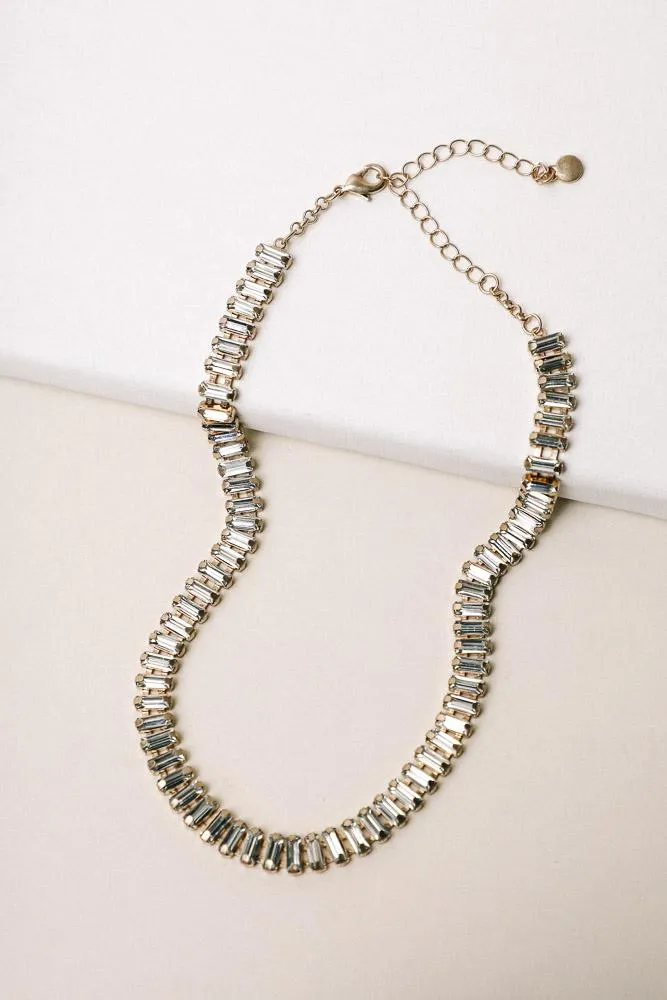 Rees Jewel Necklace in Clear