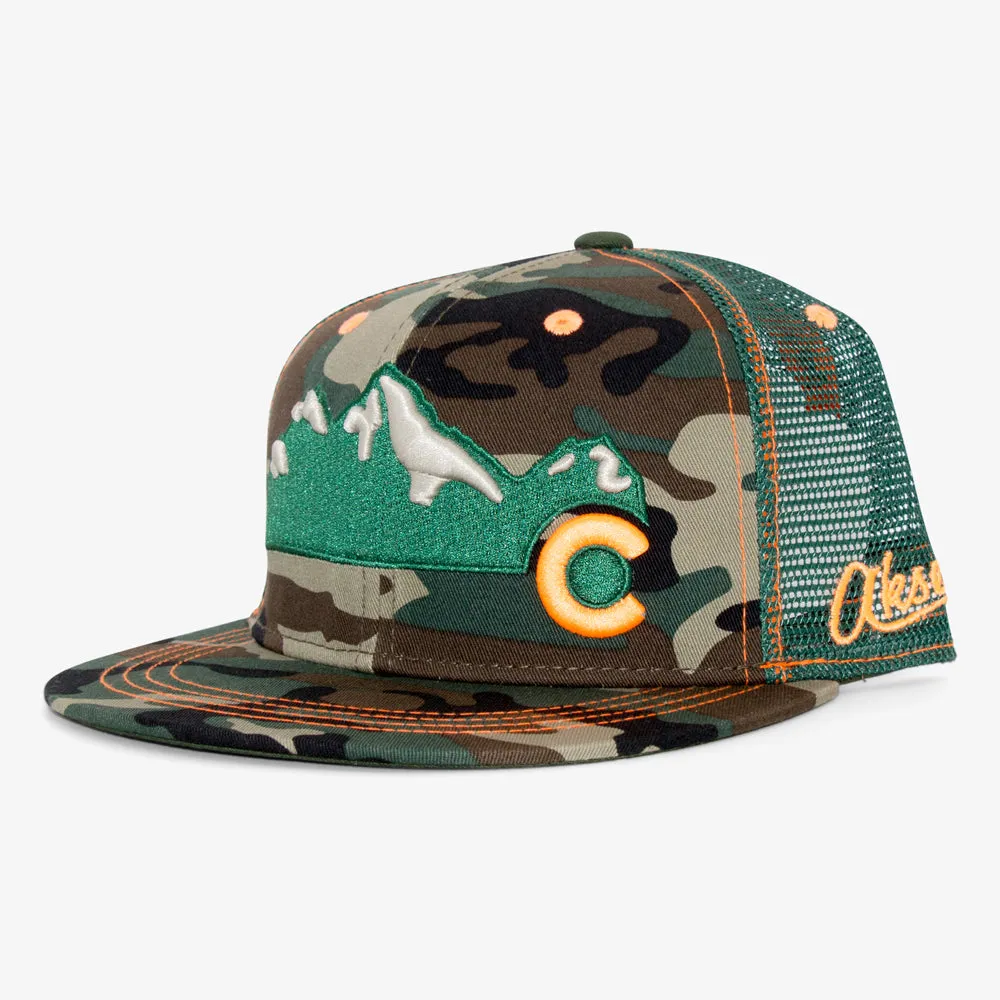 Rocky Mountain Colorado Flatbill Snapback Hat