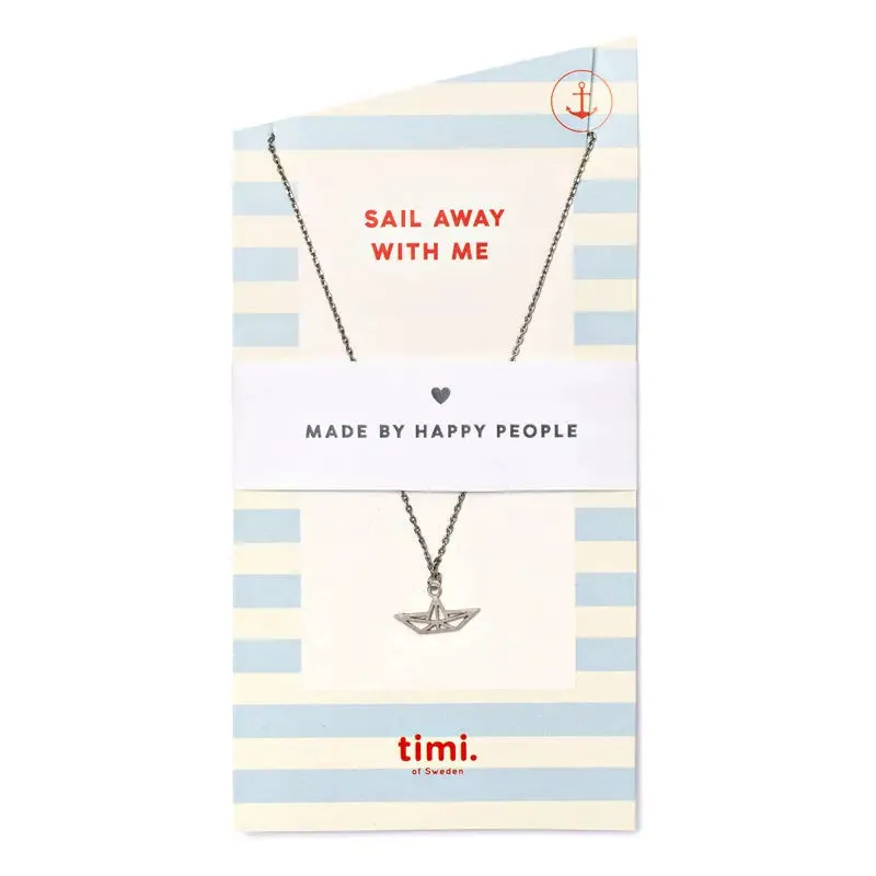 Sail away with me Boat Necklace