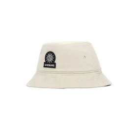 Sandbanks Badge Logo Bucket Hat in Stone