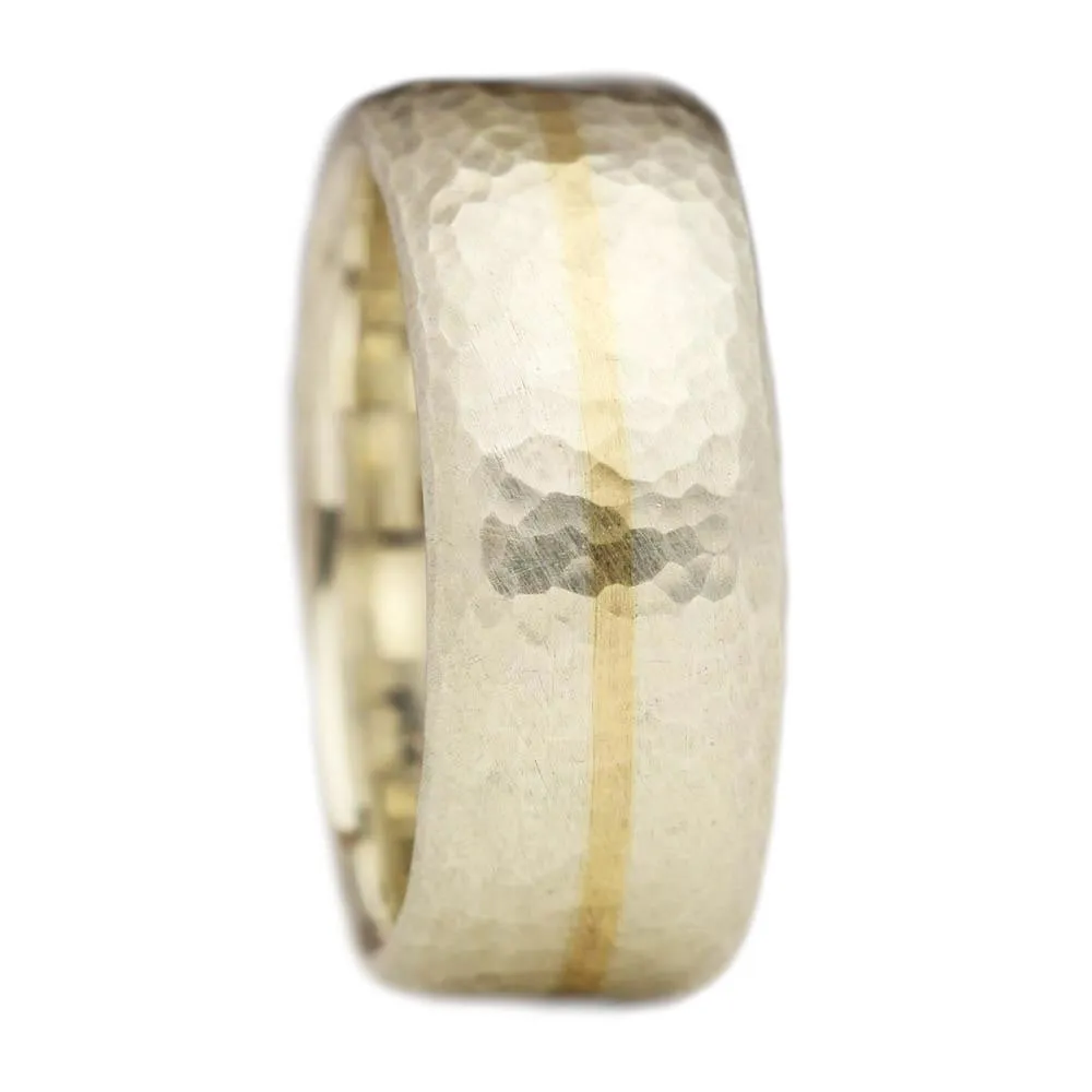 Silver and Gold Inlay Ring