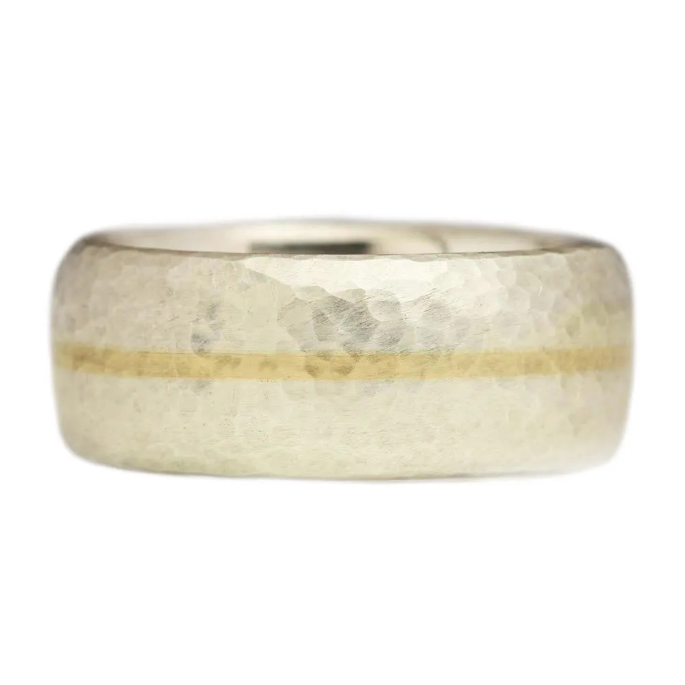 Silver and Gold Inlay Ring