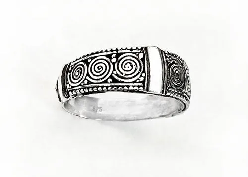 Silver Celtic Spiral Ring