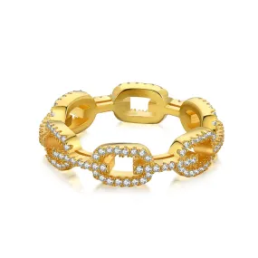 Simulated Diamond Chain Link Ring