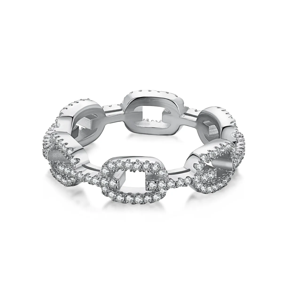 Simulated Diamond Chain Link Ring