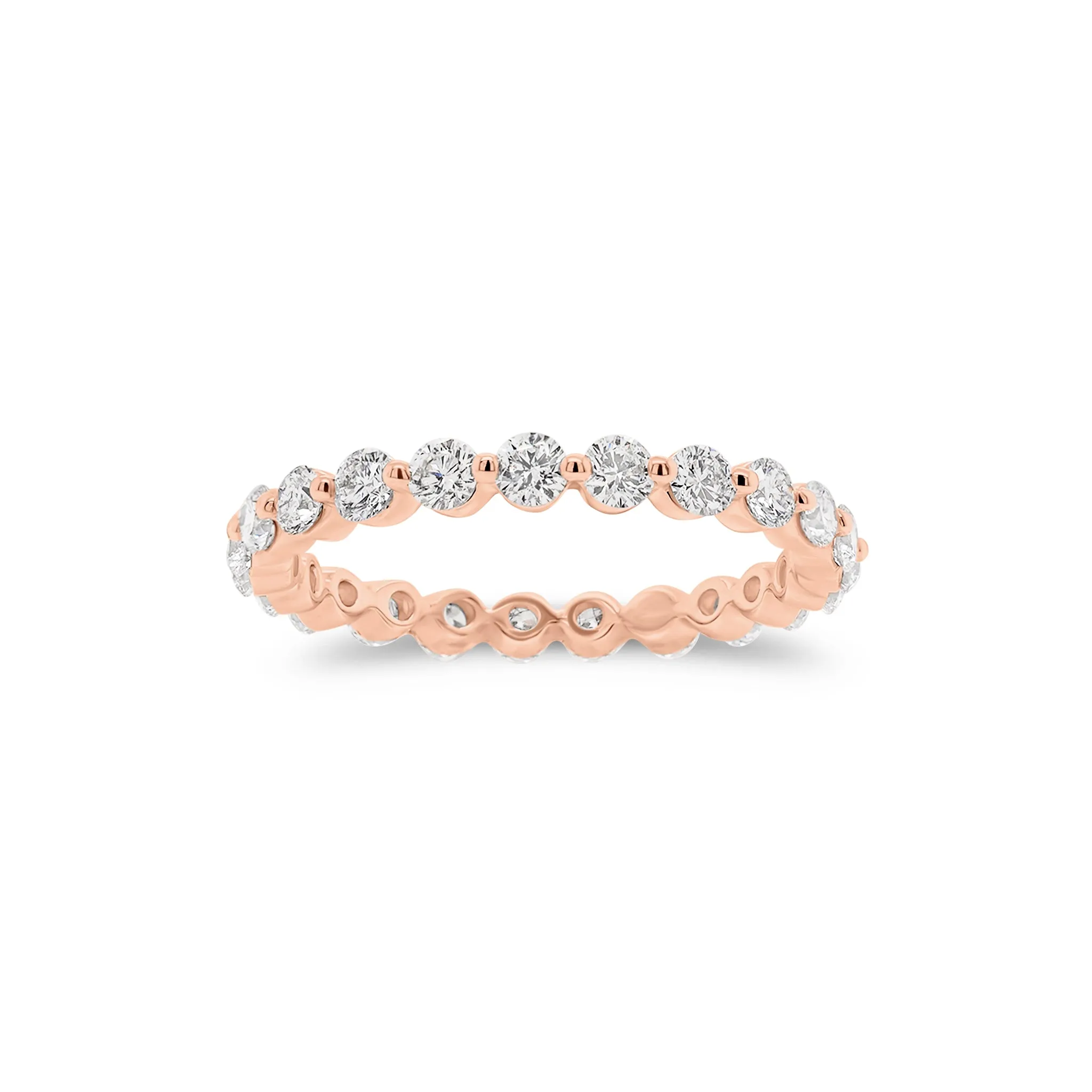 Small Single-Prong Diamond Eternity Ring