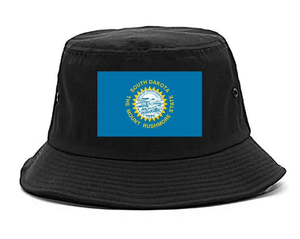 South Dakota State Flag SD Chest Mens Bucket Hat