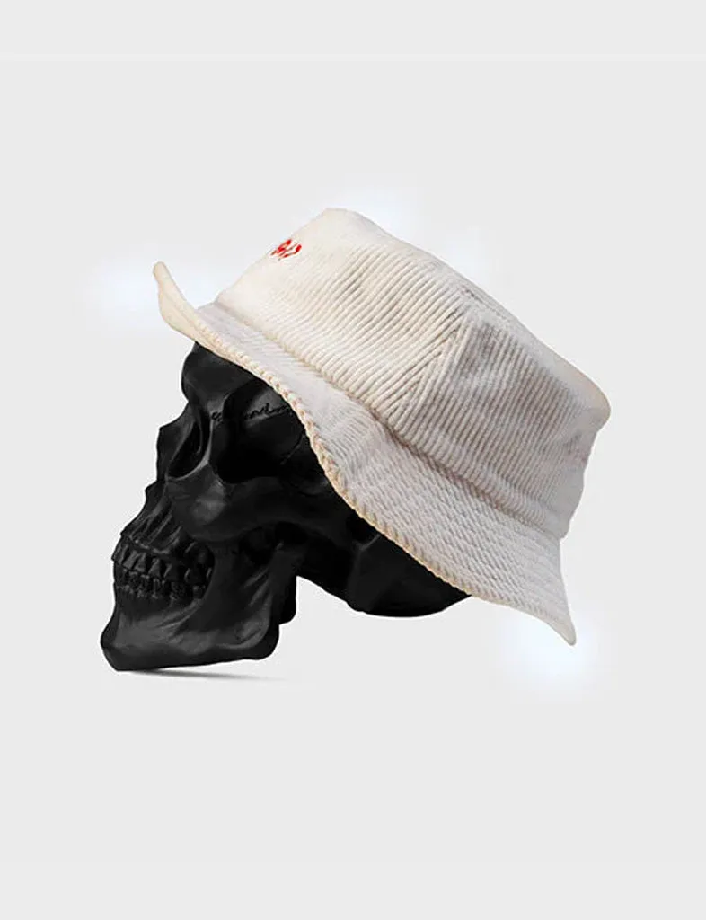 STAY BAD CORD BUCKET HAT - OFF WHITE