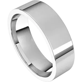 Sterling Silver 6mm Flat Shape Light  Comfort Fit Band