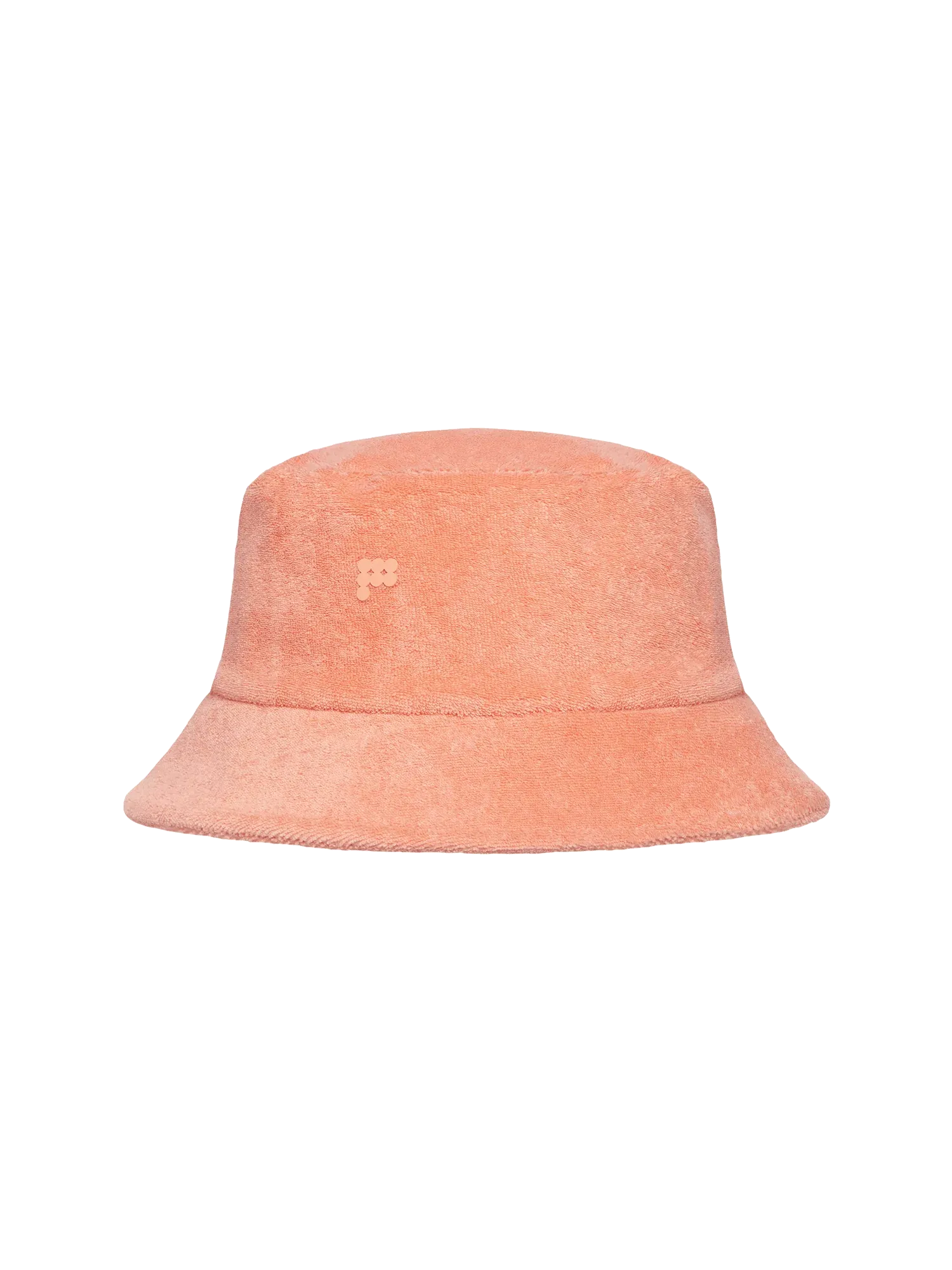 Summer Towelling Bucket Hat—peach perfect