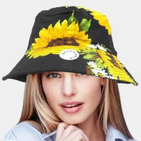 Sunflower Reversible Bucket Hat